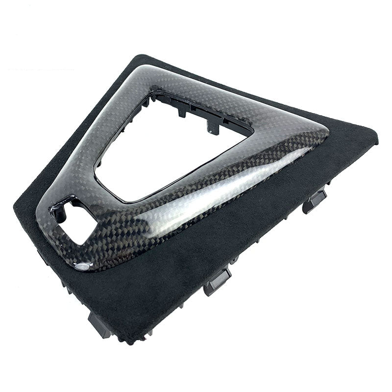 Carbon Fiber Interior Gear Shift Knob Head Console Panel Handbrake Cover Kit -  BMW M3 M4 F80 F82