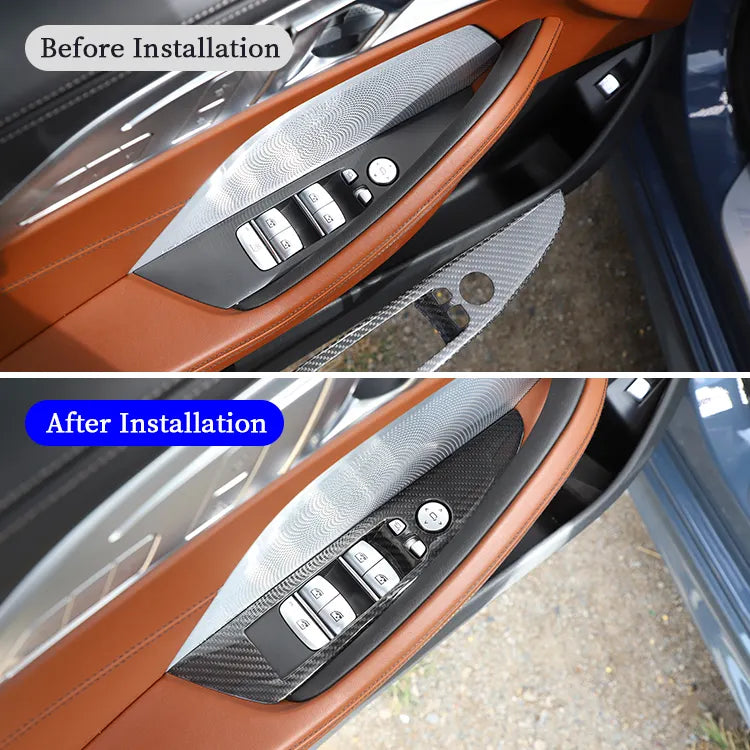 Carbon Fiber Interior Window Button Trim - BMW 8 Series G14 G15 2019-2022