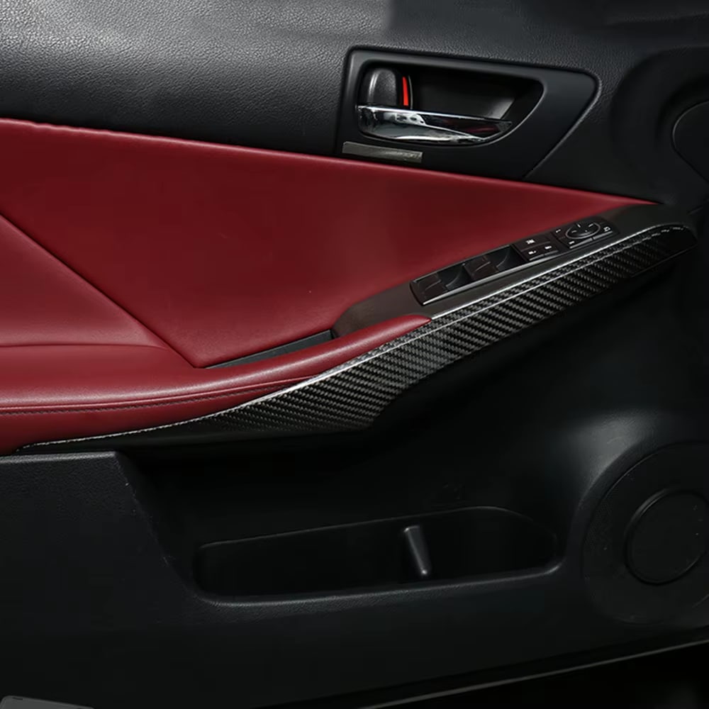 Carbon Fiber Interior Door Panel Trim Set -  Lexus IS 300 350 IS250 200t 350F F Sport 2013-2019