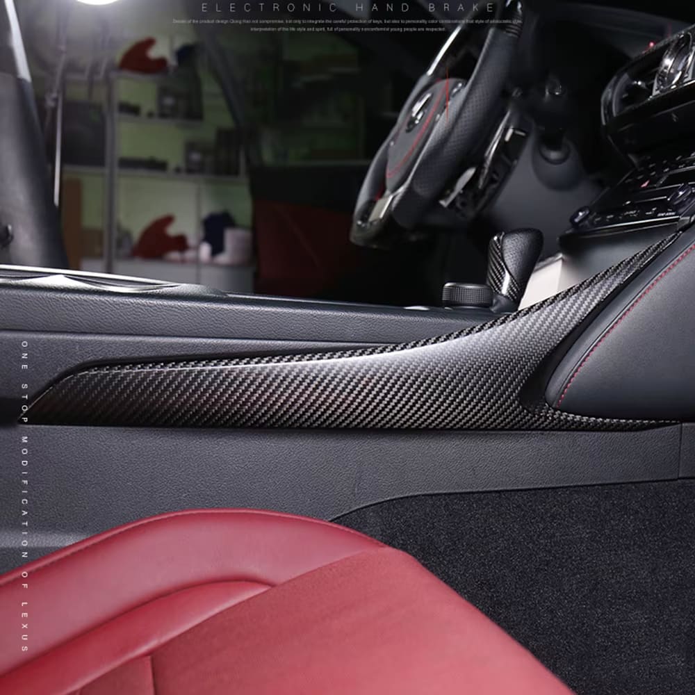 Prepreg Carbon Fiber Center Console Side Trim - Lexus IS IS250 IS300 IS350 F Sport 2014-2018