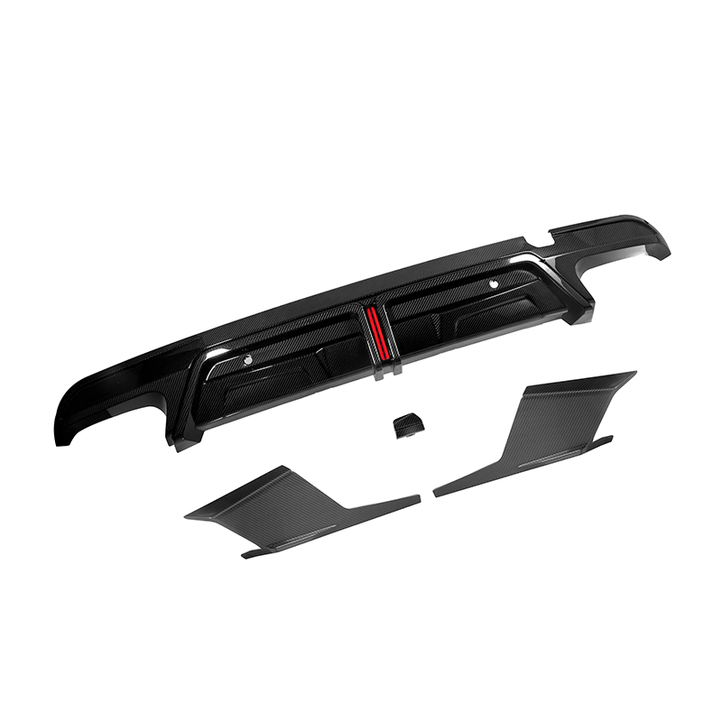 Prepreg Carbon Fiber Rear Diffuser w/ LED - BMW X5M F95 X6M F96 2020+