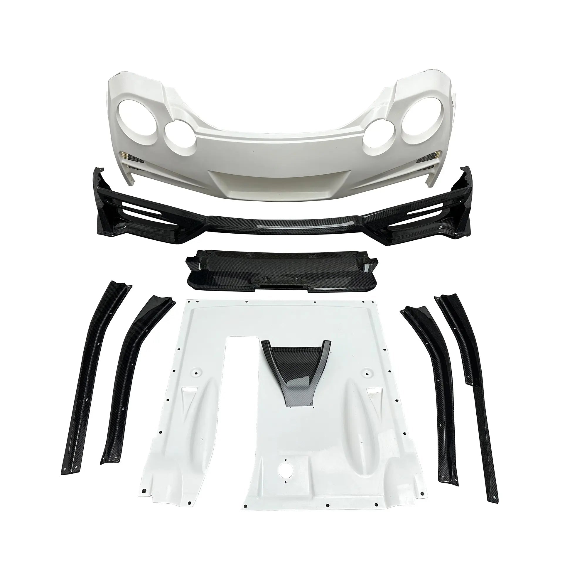 T Spec Style Carbon Fiber Rear Bumper w/ carbon Fiber Diffuser - Nissan R35 GTR