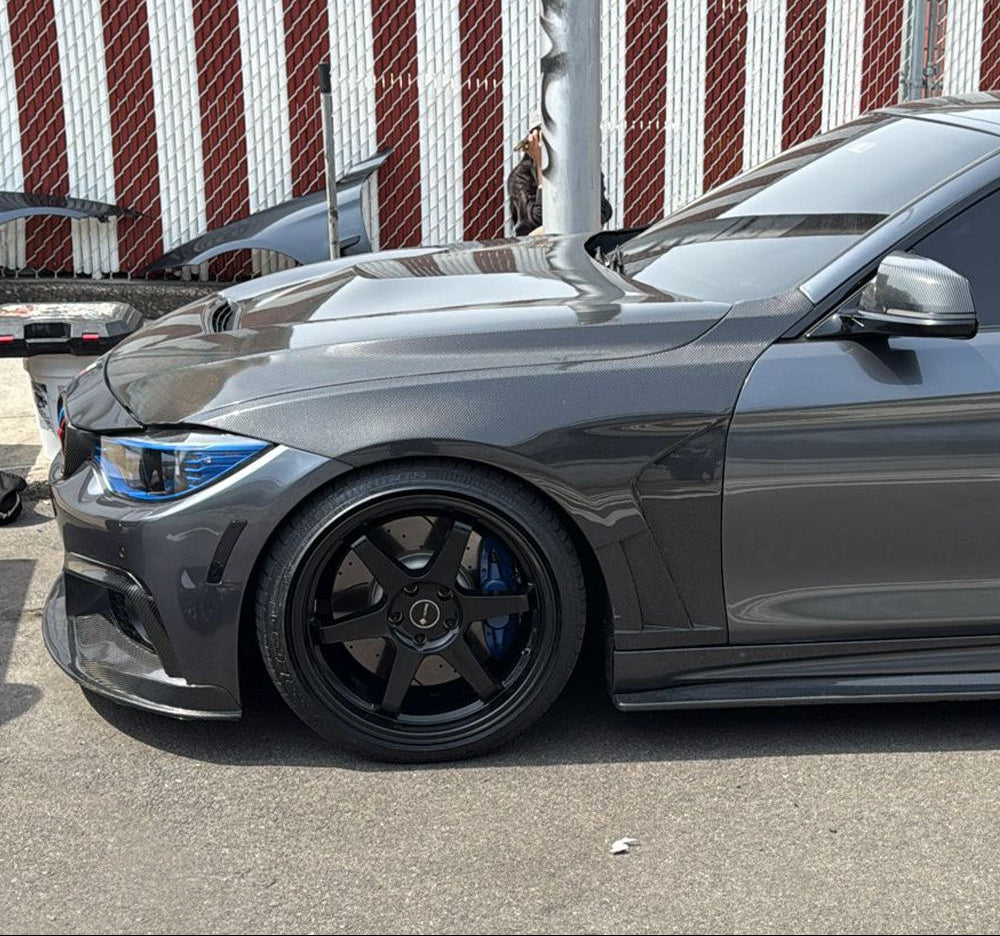 Carbon Fiber K style Fender Replacement Set - BMW 2013-2020 4 Series F32 F33 F36
