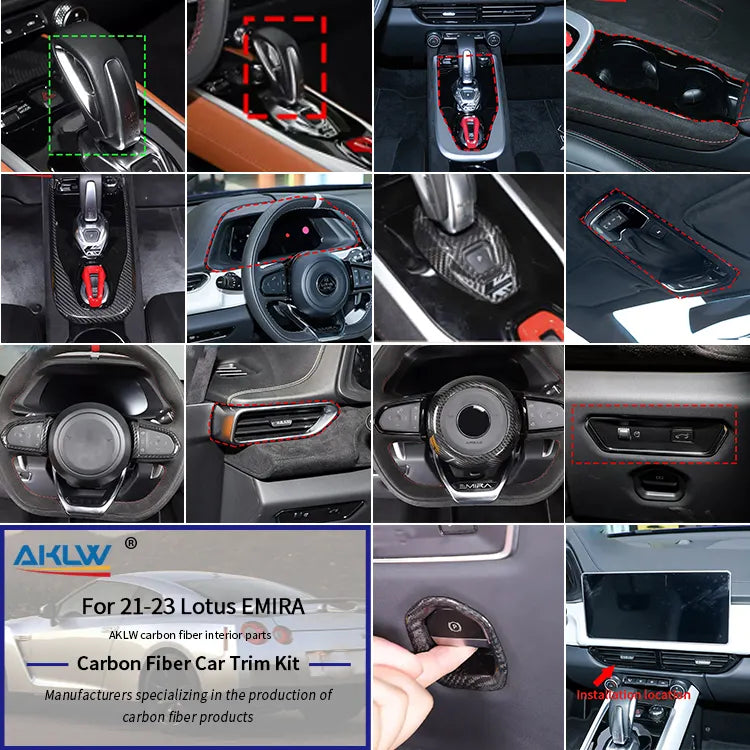 Carbon Fiber Interior Kit - Lotus Emira