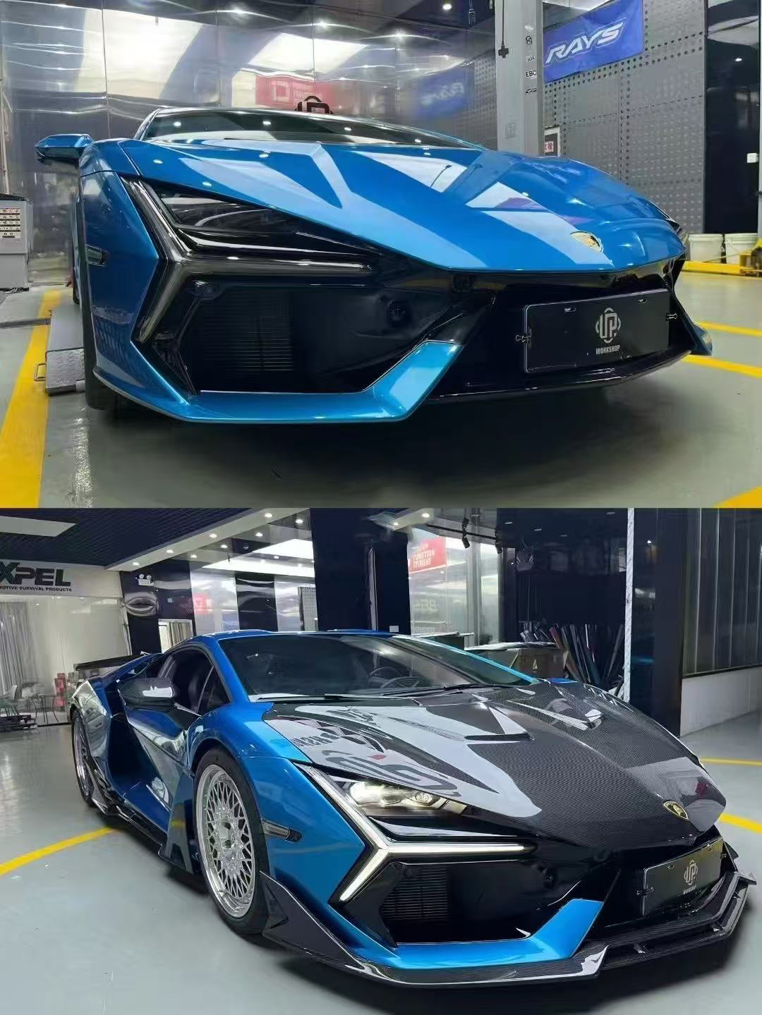 Carbon Fiber DK Style Front Splitter Lip - Lamborghini Revuelto