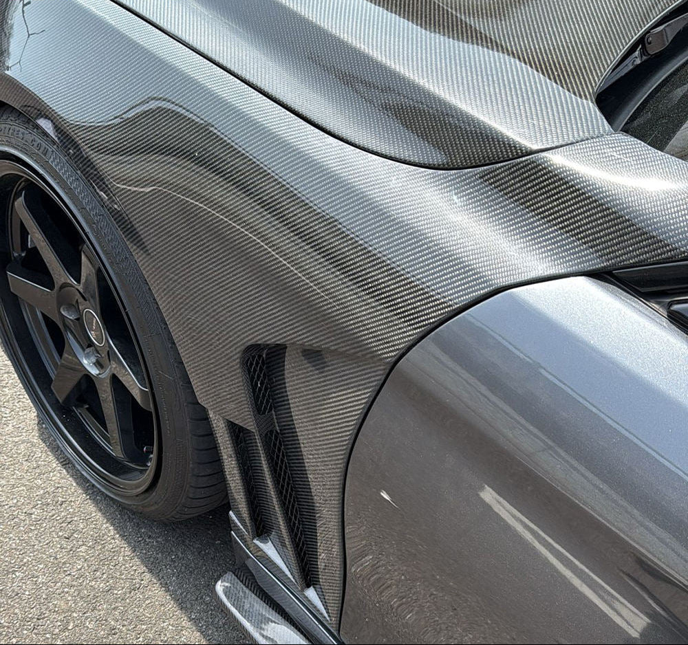 Carbon Fiber K style Fender Replacement Set - BMW 2013-2020 4 Series F32 F33 F36
