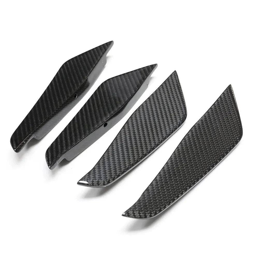 Dry Carbon Fiber Side Bumper Trims Air Vent Canards - BMW G87 M2