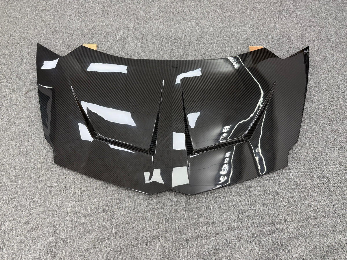 1016 Style Dry Carbon Fiber Front Hood - Lamborghini Aventador