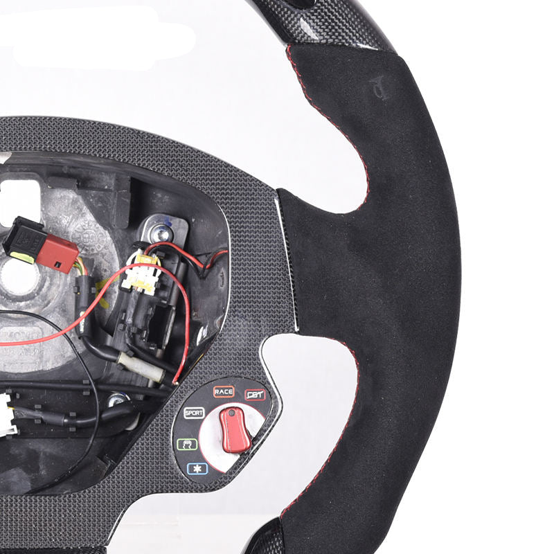 Carbon Fiber Alcantara with LED Racing Steering wheel for Ferrari F430