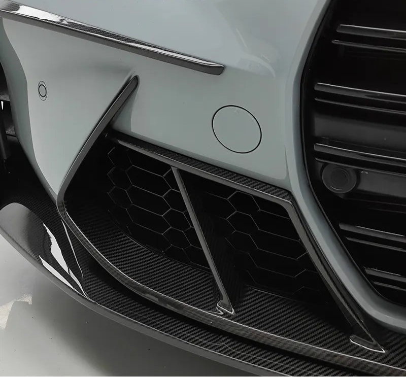 Prepreg Carbon Fiber PT Style Front Bumper Trim - BMW G8x M3 G80 M4 G82 G83