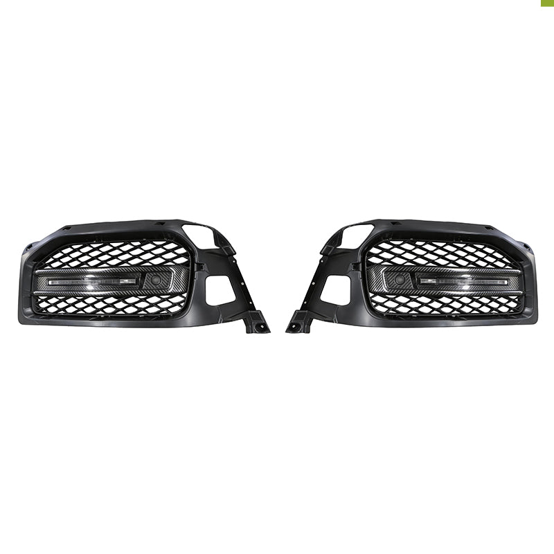Carbon Fiber Front Bumper Fog Light Trim - 2019-2024 W464 G63