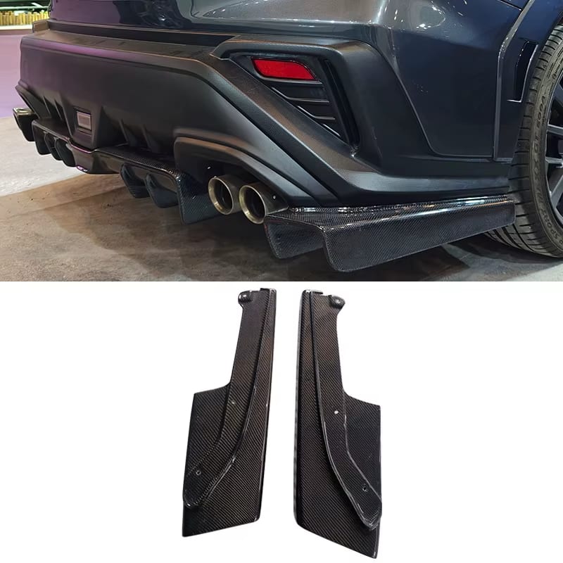 Carbon Fiber VD1 Style Rear Bumper Canard Apron Extension - 22-24 Subaru WRX