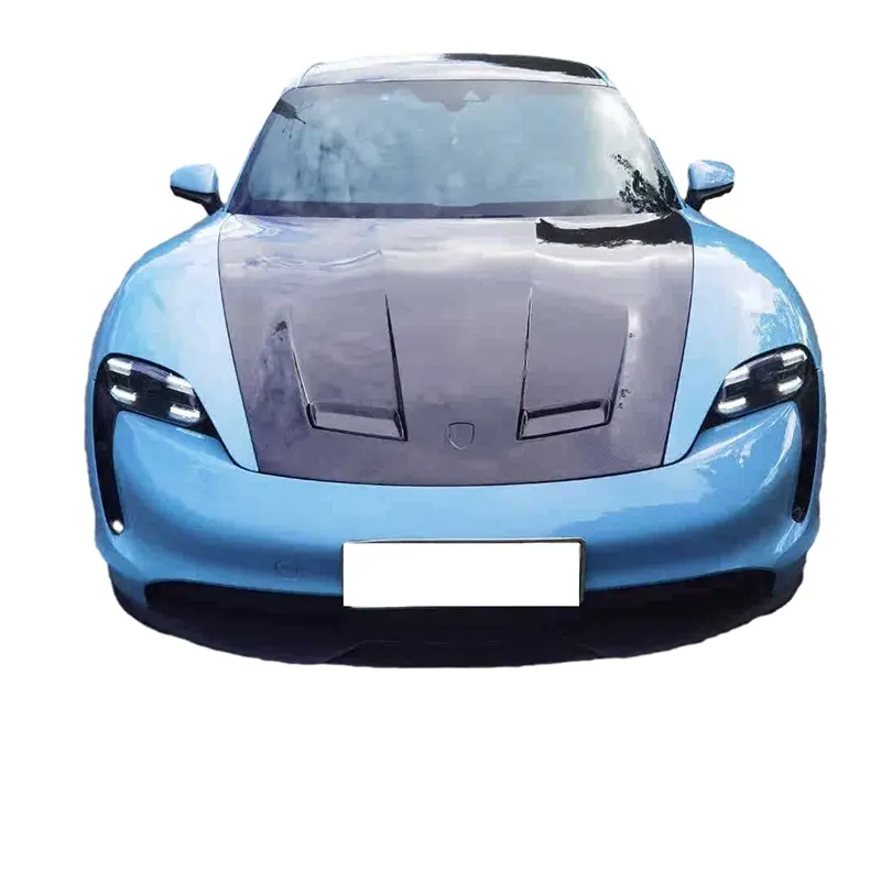 Carbon Fiber vented Front Hood Bonnet - Porsche Taycan 9J1 Turismo RWD/4S/GTS/Turbo/S