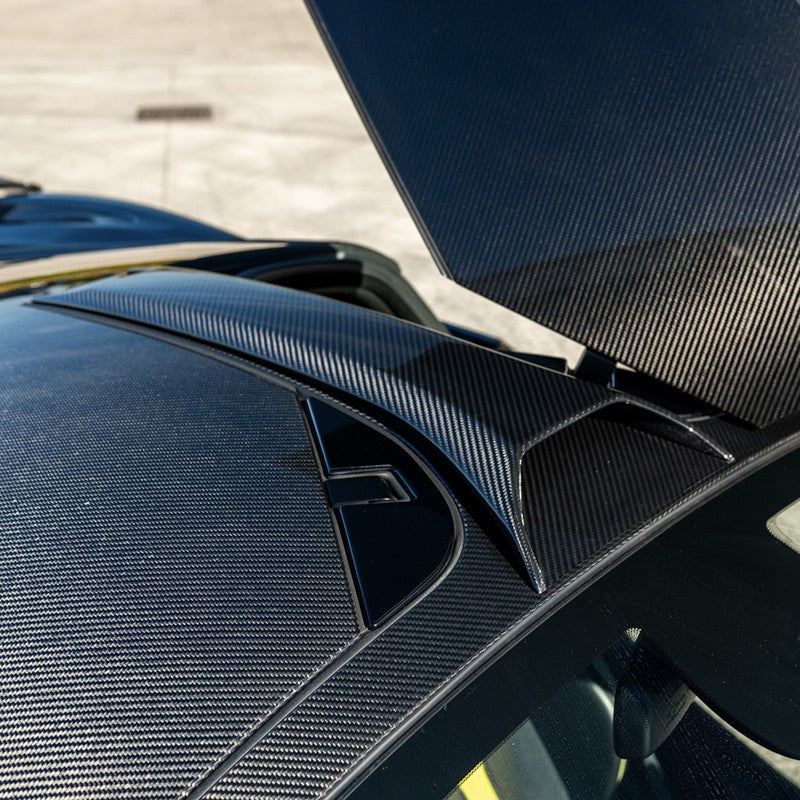 Dry Carbon Fiber Roof Air Scoop Vent Cover - McLaren 720s/750s/765LT Coupe