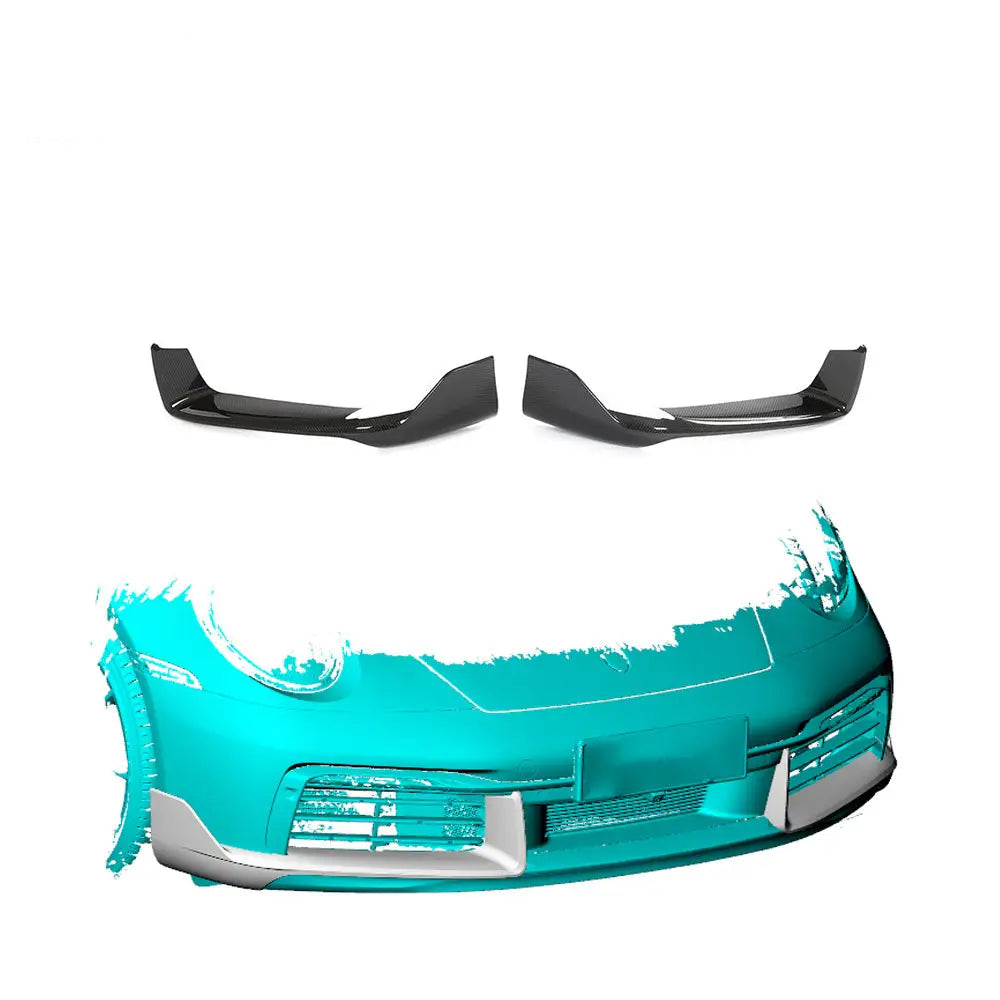 Prepreg Carbon Fiber Pro Front Bumper Splitter Trim - Porsche 911 Carrera 2 Door 2019-2020