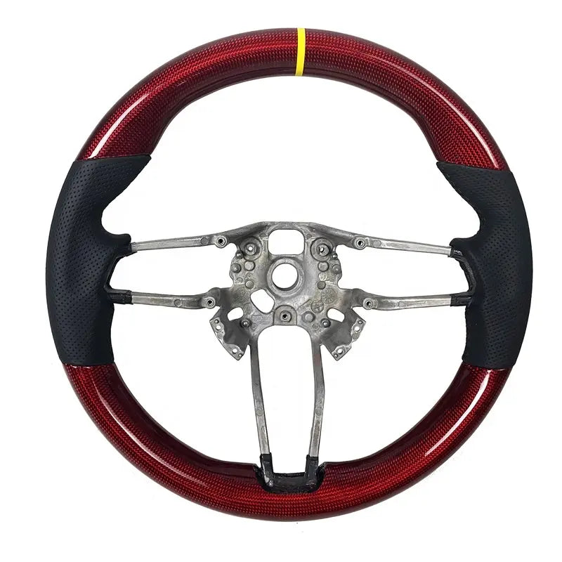 Carbon Fiber Steering Wheel for Porsche 911 718 Macan Cayenne Panamera 918 Replacement