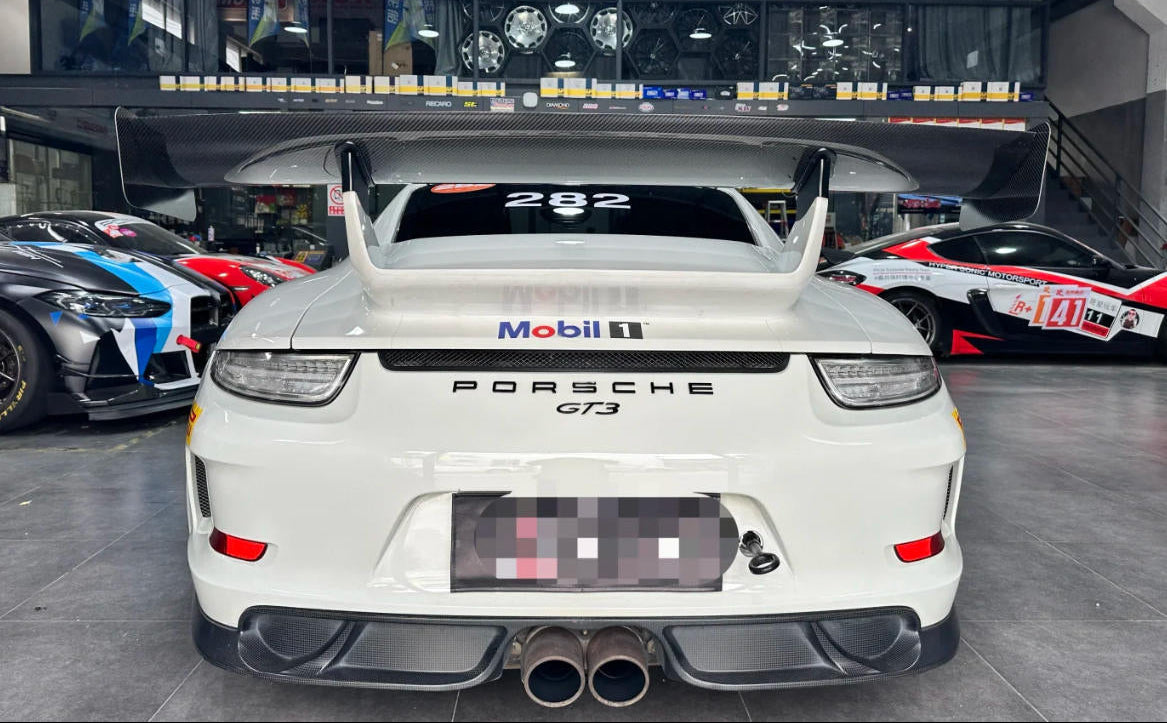 Dry Carbon Fiber V Style Spoiler Wing - Porsche 911 991 GT3