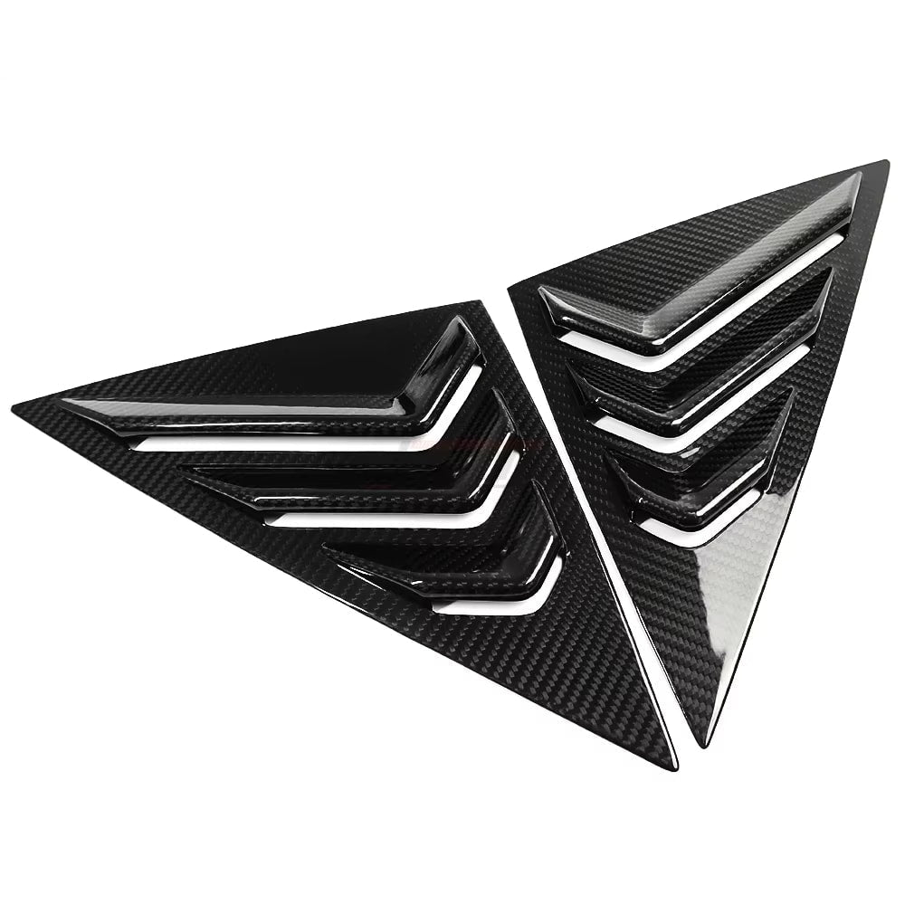 Carbon Fiber Rear Window Louvers Vent Cover Trims - Acura Integra A-Spec Type S 2023+