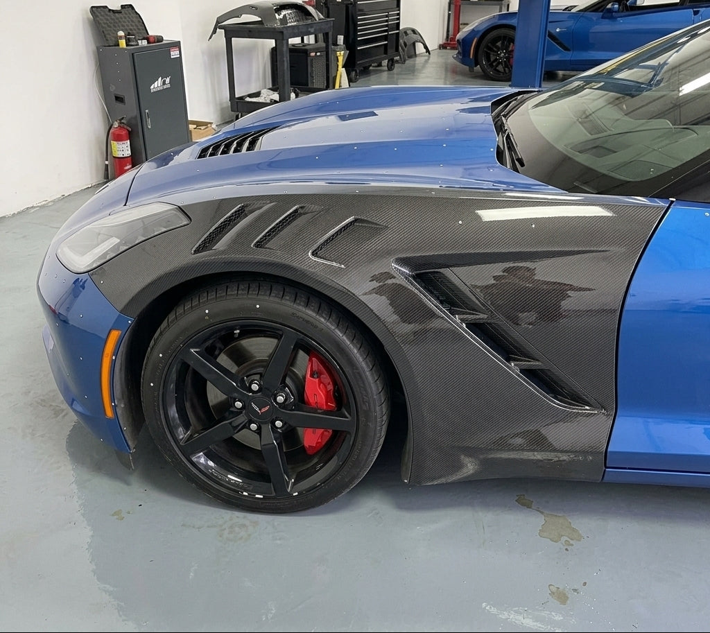 Carbon Fiber Vented Fenders - Chevrolet Corvette C7 Stingray Z06