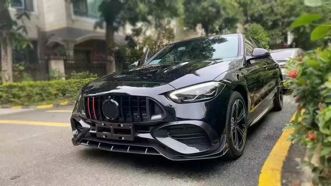 Carbon Fiber BRB Front Splitter Lip -  Mercedes Benz C Class W206 C63