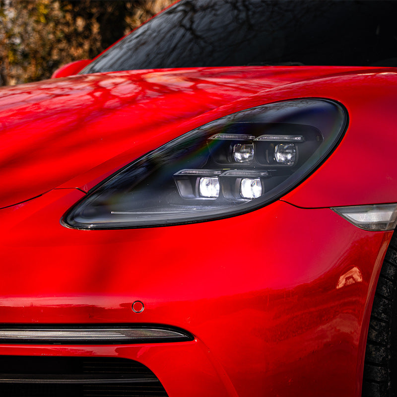 LED Matrix Style Headlight Replacement Upgrade - Porsche 718 Boxster Cayman 2016-2023 982