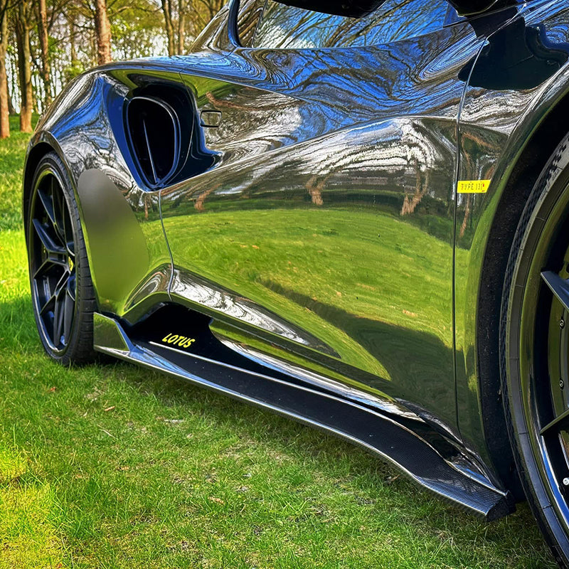 Dry Carbon Fiber Side Skirts -  Lotus Emira