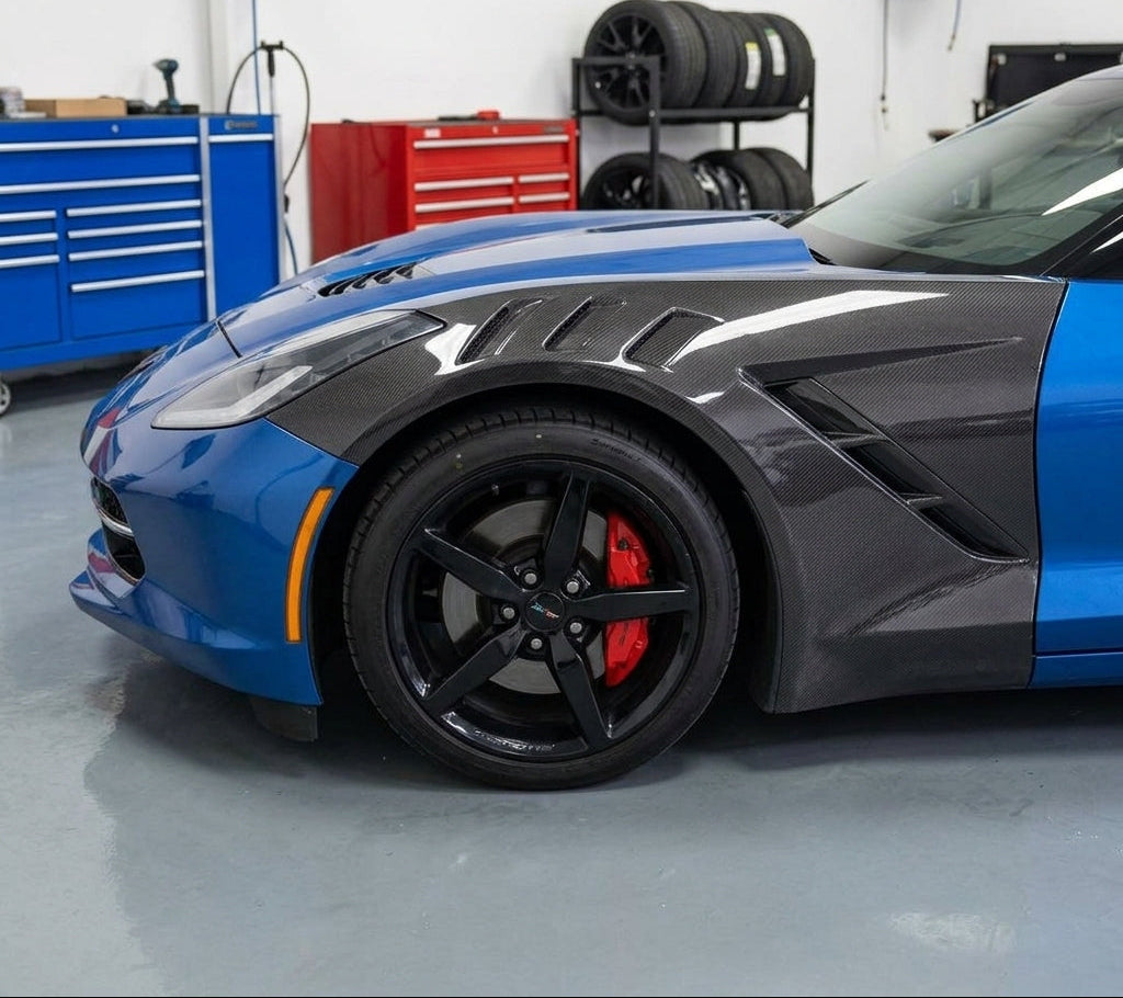 Carbon Fiber Vented Fenders - Chevrolet Corvette C7 Stingray Z06