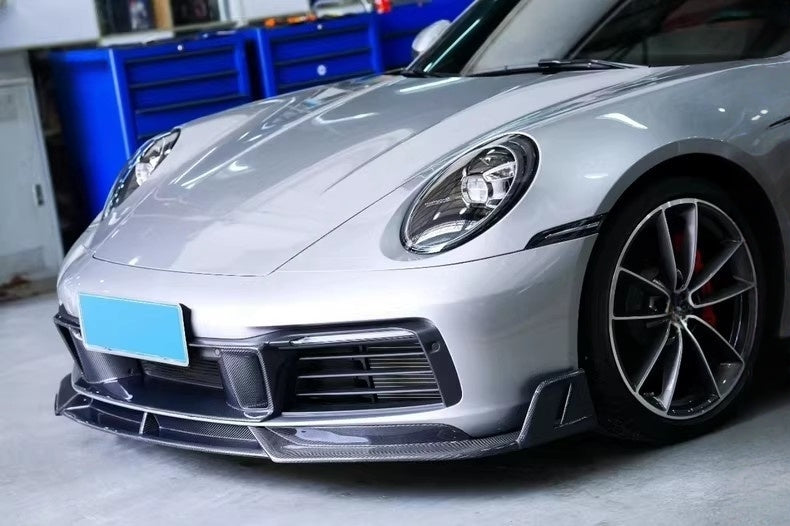 Carbon Fiber Front Bumper Center air Vent Trim - Porsche 911 992