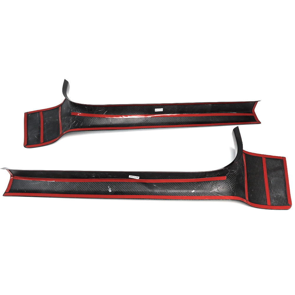 Carbon Fiber Door Sill Cover Trim - Chevrolet Corvette C8 Stingray Convertible Coupe Z51 Z06
