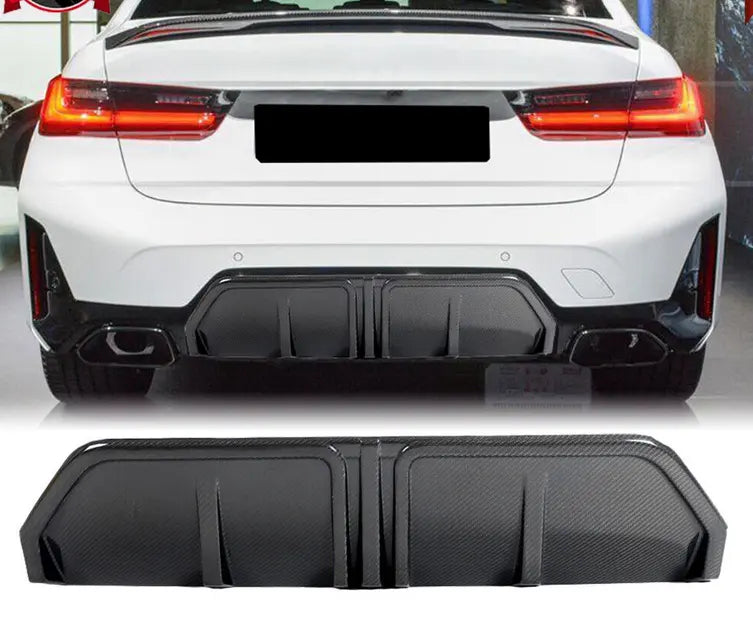 Carbon Fiber MP Style Rear Diffuser - BMW G20 G28 LCI M Sport