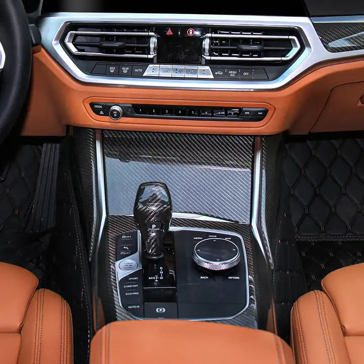 Carbon Fiber Center Console Trim Set - BMW G Chassis