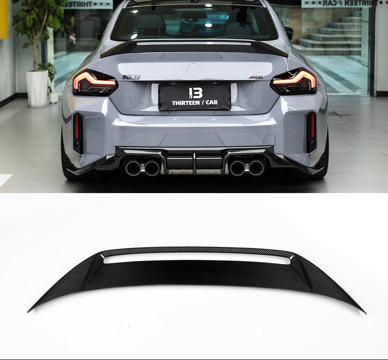 prepreg Carbon Fiber AD Style Rear Trunk Spoiler - BMW M2 G87 2 Series G42