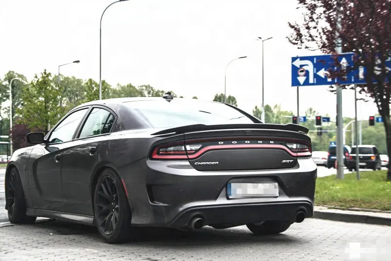 Charger Hellcat SRT Style Carbon Fiber Rear Trunk Spoiler - 15-21 Dodge Charger