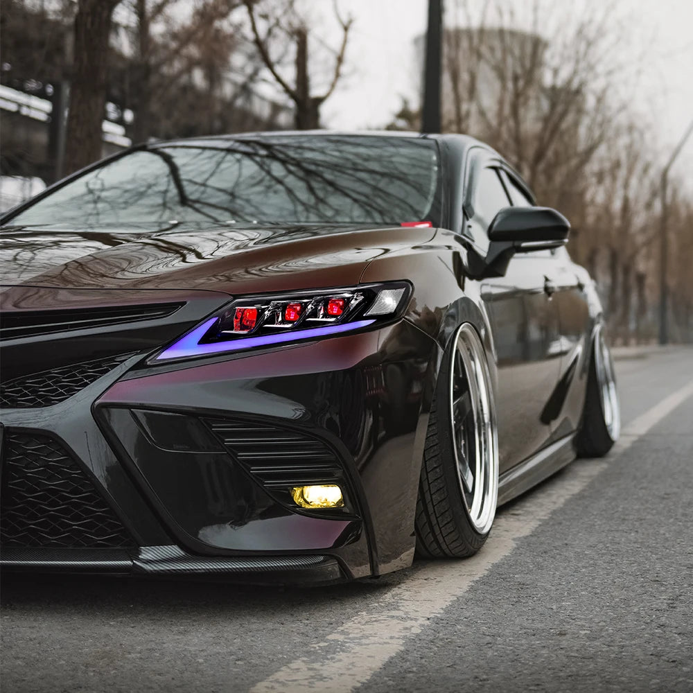 LED RGB Front Headlight Set V2 - Toyota Camry 2018-2024 LE SE XLE XSE TRD Sedan