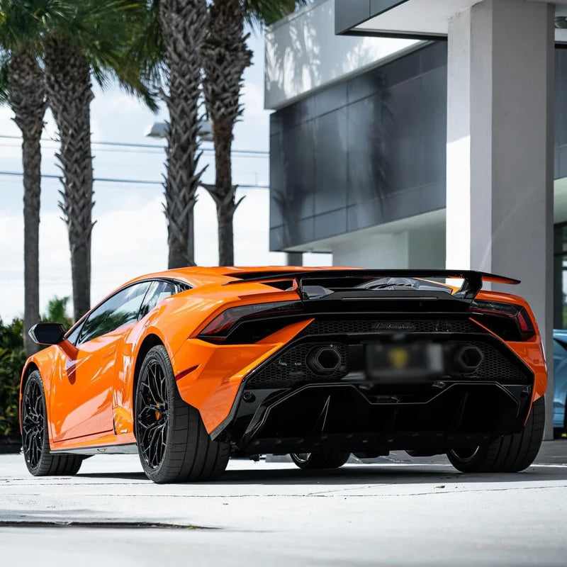 Carbon Fiber Tecnica Style  Rear Engine Bonnet Cover - Lamborghini Huracan LP580 LP610 EVO