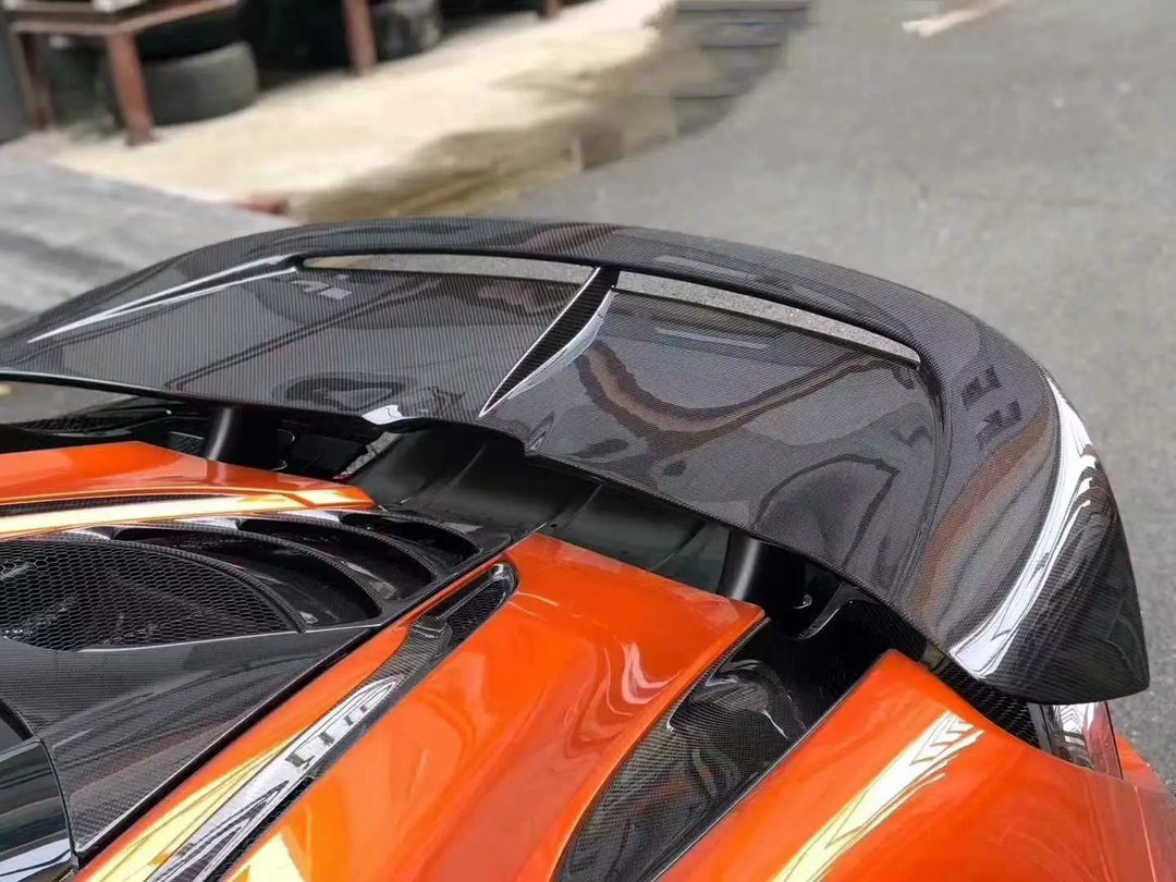 Carbon Fiber N style Rear Vented Spoiler wing - McLaren 720s