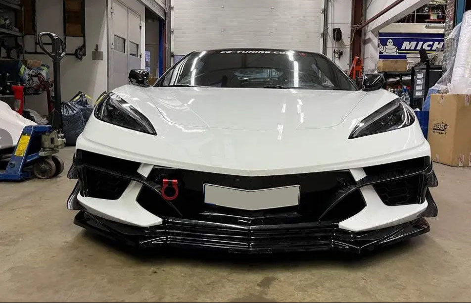 Front Bumper Splitters Fins -  Chevrolet Corvette C8 Stingray 2020+