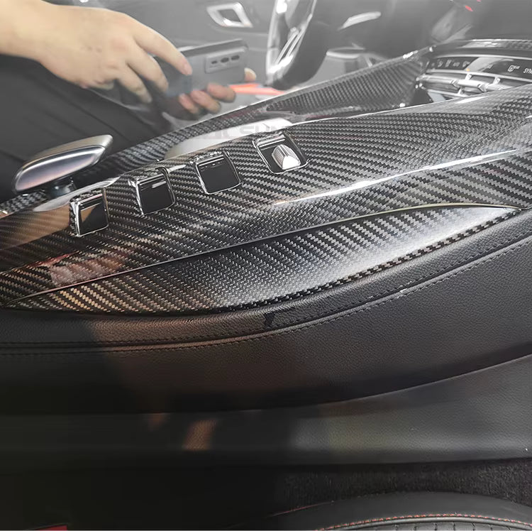 Carbon Fiber Interior Center Trim Kit Cover -  Mercedes Benz AMG GT GTS GTR 2019-2023 4 door