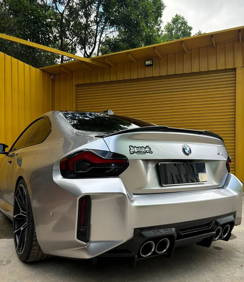 AN Style Carbon Rear Undertray Diffuser v1 - BMW G87 M2
