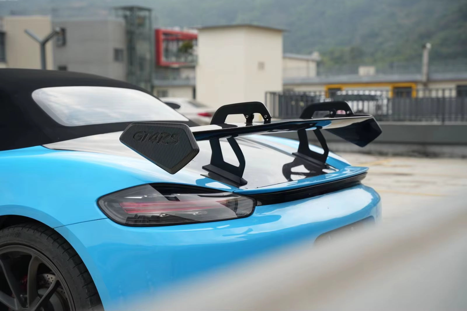GT4RS Style Carbon Fiber Rear Spoiler Wing - Porsche 718 (981 & 987) Boxter / Cayman