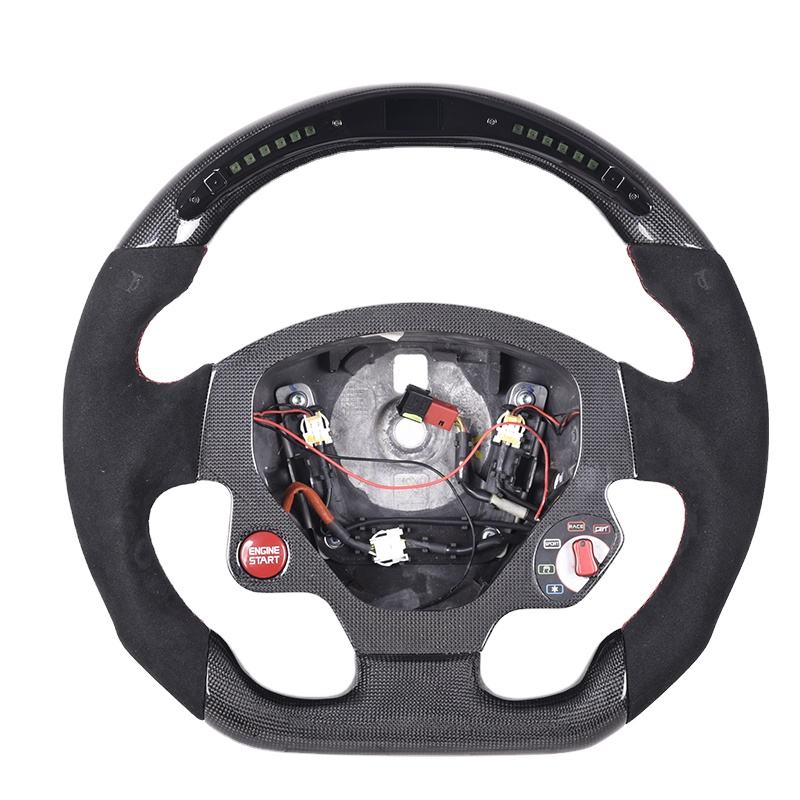 Carbon Fiber Alcantara with LED Racing Steering wheel for Ferrari F430