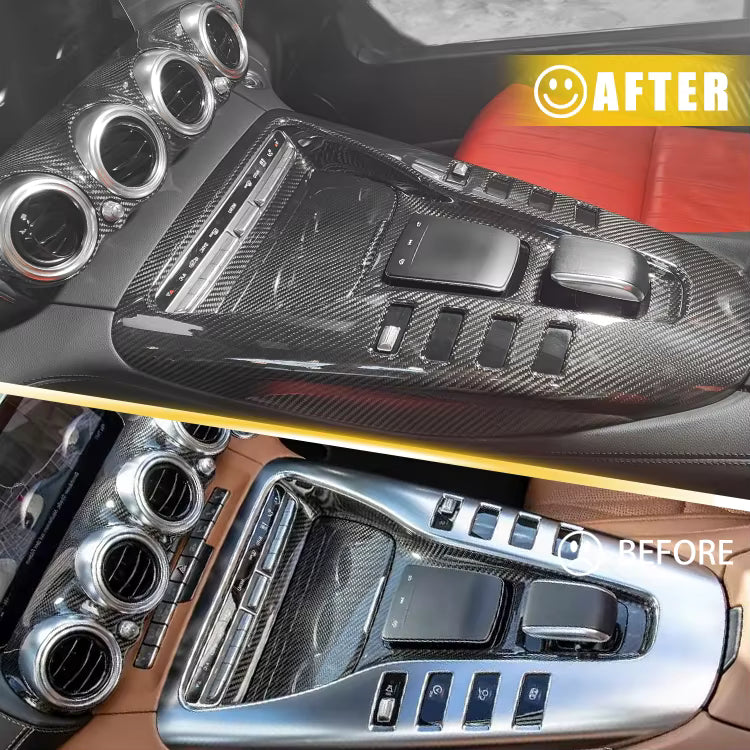 Carbon Fiber Interior Center Trim Kit Cover -  Mercedes Benz AMG GT GTS GTR 2019-2023 4 door