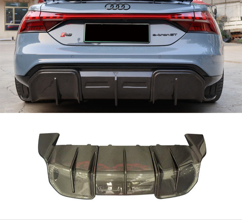 Carbon Fiber Rear Diffuser - Audi E-TRON GT