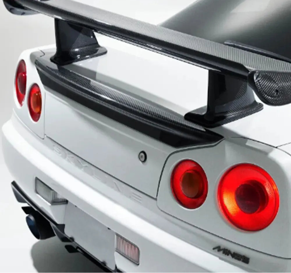 Carbon Fiber J Style Wing Stand Bracket Leg - Nissan Skyline R34 GTR GTT