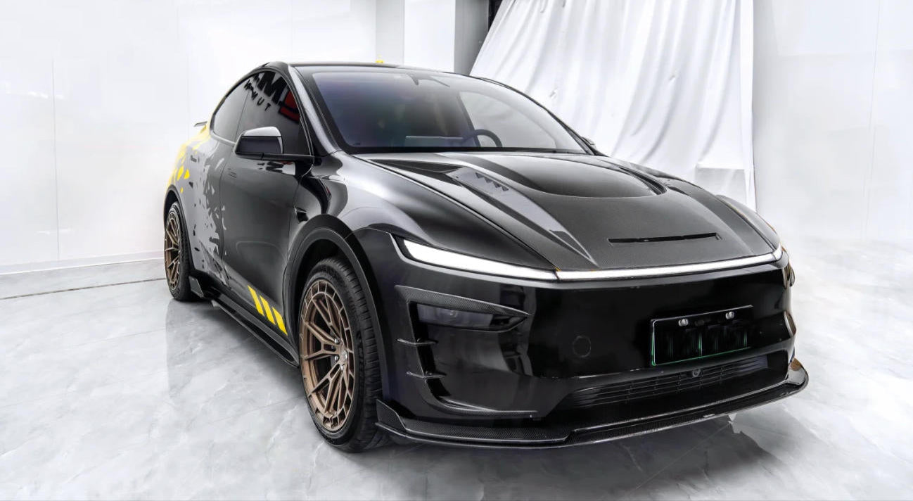 Carbon Fiber Front Bonnet Cover - Tesla Model Y Juniper 2025 2026