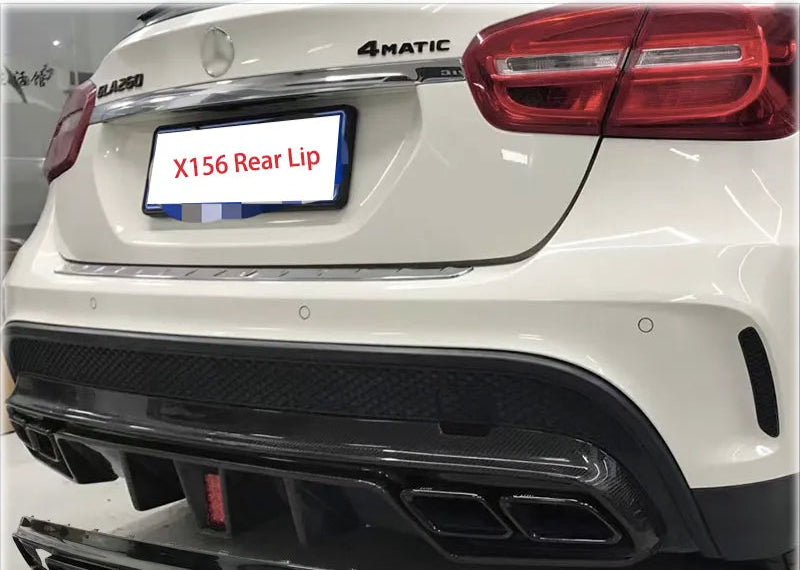Carbon Fiber performance Rear Diffuser w/ LED - Mercedes Benz GLA Class X156 GLA45 AMG 2013-2019