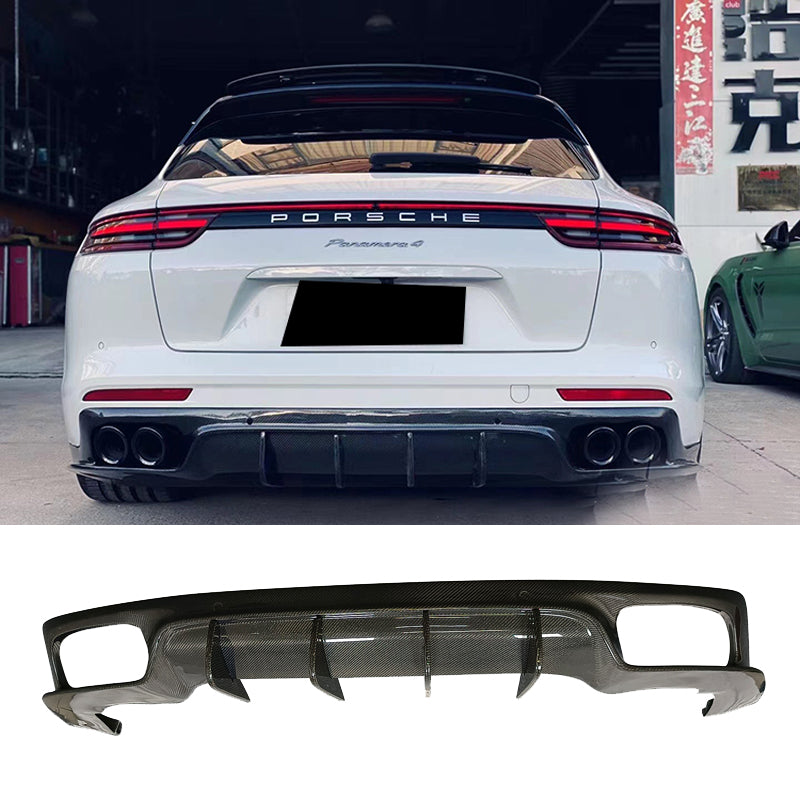 Carbon Fiber Rear Diffuser - Porsche Panamera 971 2017-2022