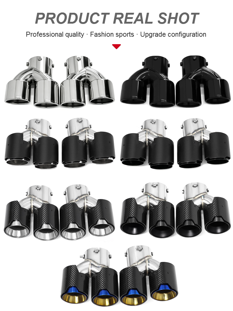 Carbon Fiber MP Muffler Tips Exhaust Tips -  BMW X3 X4 G01 G02 M40i
