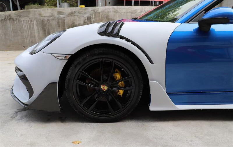 718 GT4 RS Fiber Glass Carbon Fiber Front Fender - Porsche 718 Boxster/Cayman