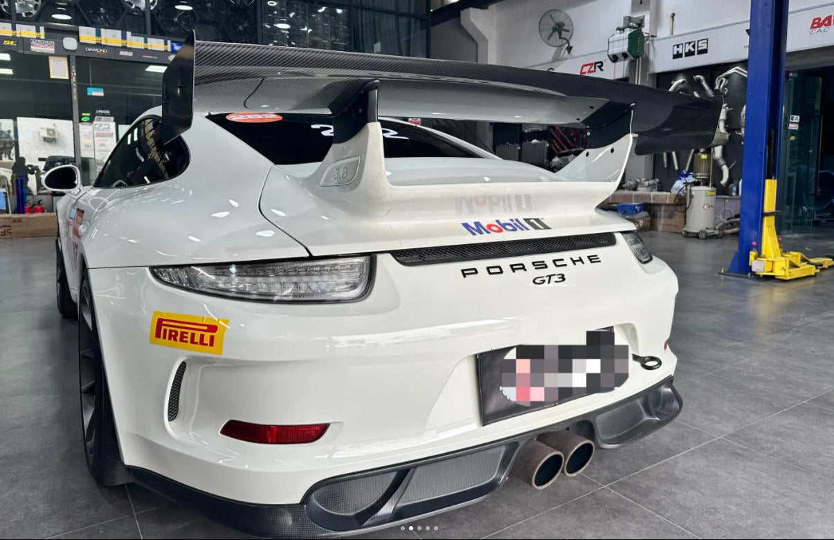 Dry Carbon Fiber V Style Spoiler Wing - Porsche 911 991 GT3